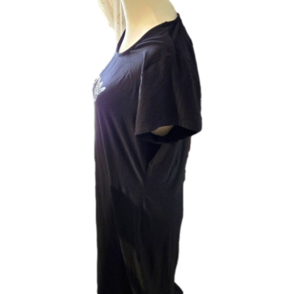 Derek Heart Solid Black Maxi Dress with Butterflies Appliques & Cutouts size 1X - Picture 5 of 7